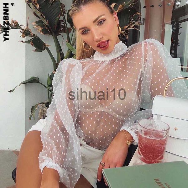 women's blouses shirts yhlzbnh women mesh sheer polka dot print shirts blouses long sleeve hollow out thin lace bottoming shirt fall au, White
women's blouses shirts yhlzbnh women mesh sheer polka dot print shirts blouses long sleeve hollow out thin lace bottoming shirt fall au, White
