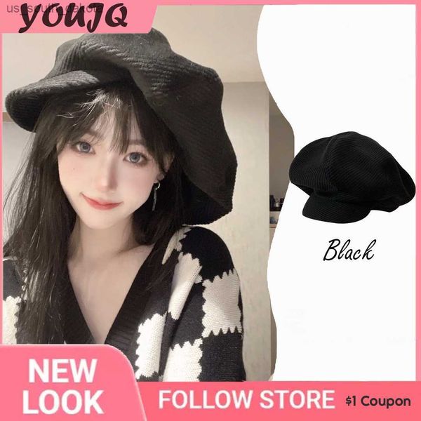y2k corduroy mushroom hat fashion large cloud hat autumn winter black octagonal cap women face small painter caps gorras l230523, Blue;gray
y2k corduroy mushroom hat fashion large cloud hat autumn winter black octagonal cap women face small painter caps gorras l230523, Blue;gray