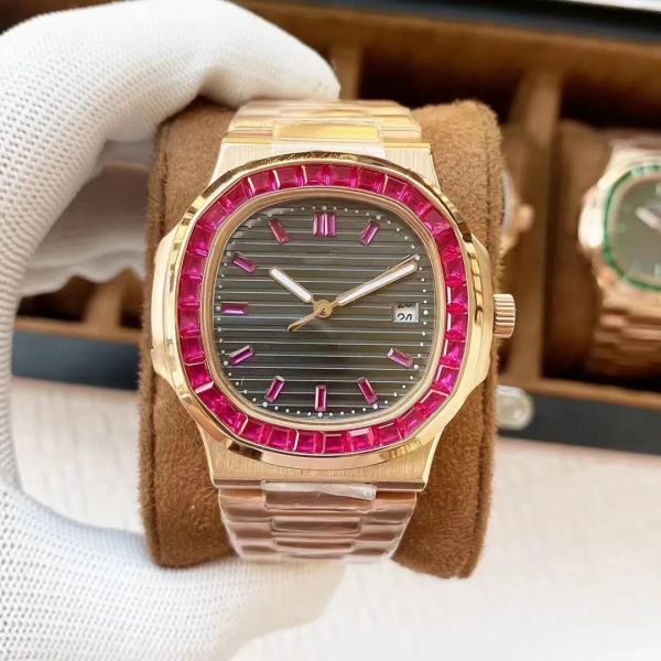 2023 new arrives nautilus watch men automatic man watches 5711 silver band red diamonds bezel stainless mens mechanical di lusso wristwatch, Slivery;golden
2023 new arrives nautilus watch men automatic man watches 5711 silver band red diamonds bezel stainless mens mechanical di lusso wristwatch, Slivery;golden