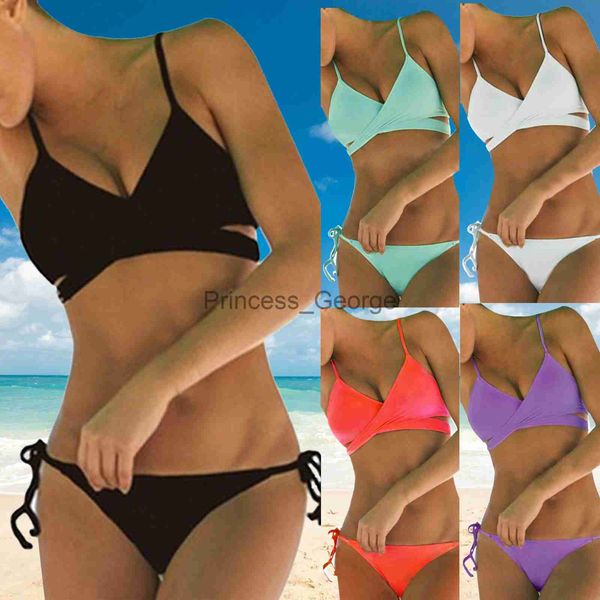 women's plus size swimwear bikini push up thong bandeau style swimsuit side tie solid color swimsuit bather swimming beachwear for bath, Black
women's plus size swimwear bikini push up thong bandeau style swimsuit side tie solid color swimsuit bather swimming beachwear for bath, Black