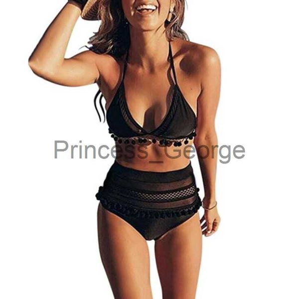 women's plus size swimwear 2020 halter retro mesh hollow out string biquini bathing suit female swimsuit high waist plus size swimwear, Black
women's plus size swimwear 2020 halter retro mesh hollow out string biquini bathing suit female swimsuit high waist plus size swimwear, Black