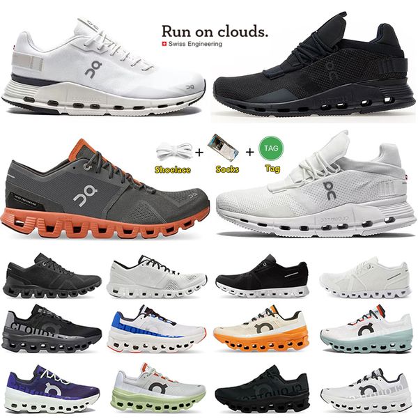 

on cloud x 3 nova surfer running shoes sneaker triple black white lumos acai purple yellow eclipse turmeric frost cobalt runner hiking shoe