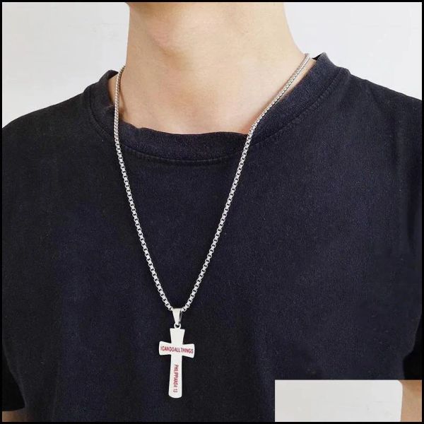 pendant necklaces fashion baseball cross pendant necklace for women men creative stainless steel christian religion engraved lord bib dhox2, Silver
pendant necklaces fashion baseball cross pendant necklace for women men creative stainless steel christian religion engraved lord bib dhox2, Silver