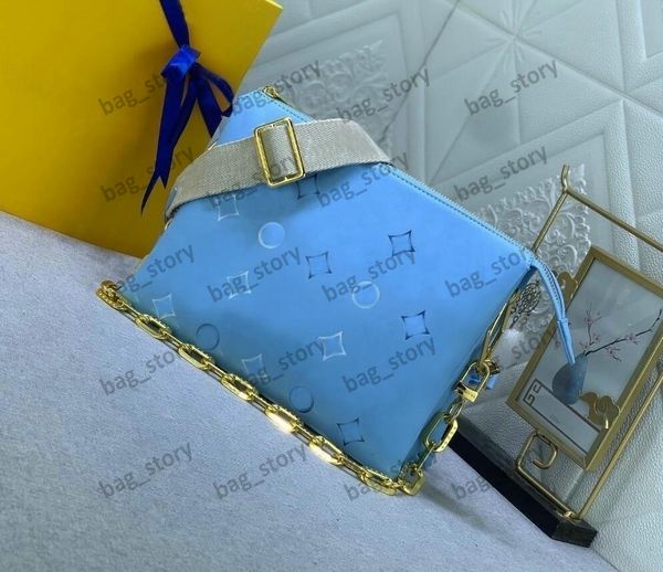 coussin pm tricolor bag summer by the pool puffy leather handbag embossed monograms womens clutch braided chain purse m22953 beige blue text
coussin pm tricolor bag summer by the pool puffy leather handbag embossed monograms womens clutch braided chain purse m22953 beige blue text