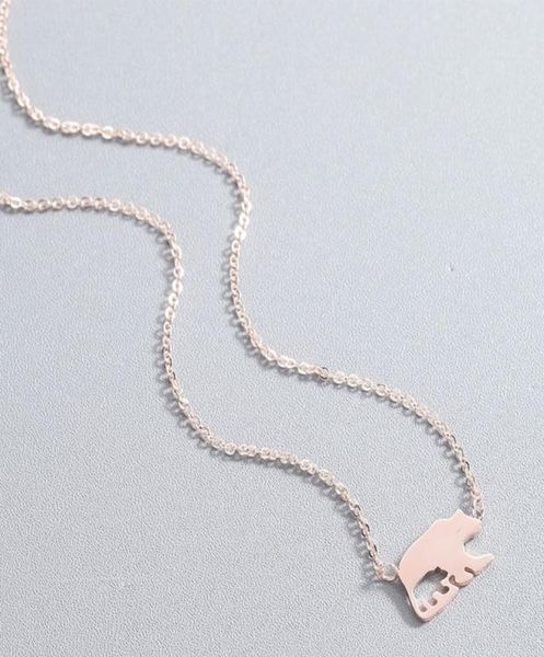 necklace women stainless steel simple polar bear choker chain necklace steel fashion rose gold boho jewelry on the neck5991808, Silver
necklace women stainless steel simple polar bear choker chain necklace steel fashion rose gold boho jewelry on the neck5991808, Silver