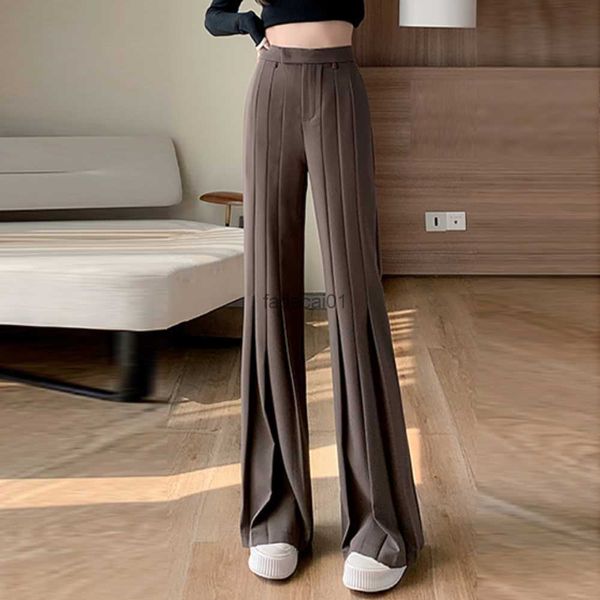 fashion 2023 women's chic pleated straight leg pants elegant streetwear trousers ladies casual loose high waist pants l230621, Black;white
fashion 2023 women's chic pleated straight leg pants elegant streetwear trousers ladies casual loose high waist pants l230621, Black;white