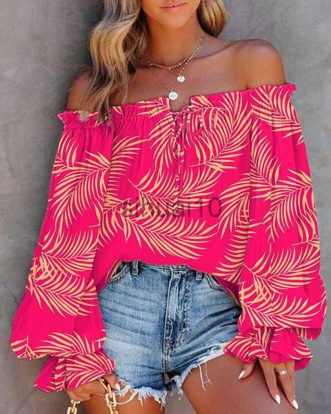 women's blouses shirts boho off shoulder print shirts blouses spring summer women ruffles lace up shirt casual loose womens and blouse, White
women's blouses shirts boho off shoulder print shirts blouses spring summer women ruffles lace up shirt casual loose womens and blouse, White