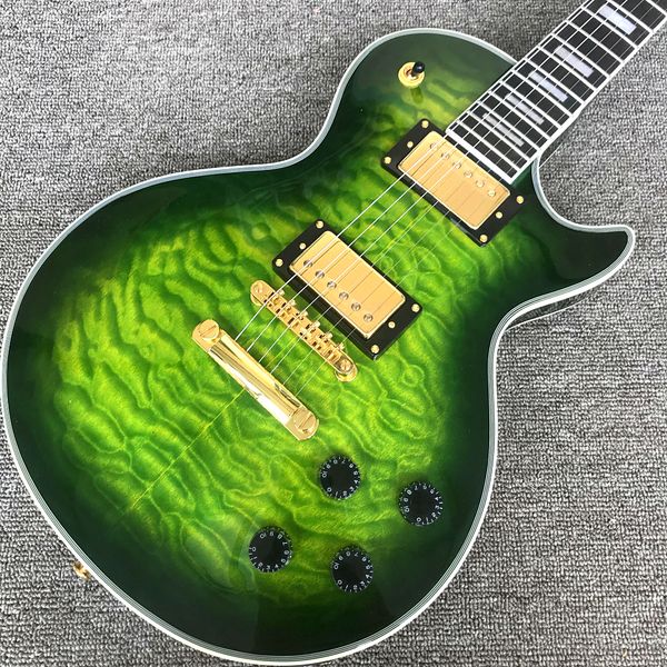 custom shop, caston green big flower electric guitar, ebony fingerboard, gold hardware, ing
custom shop, caston green big flower electric guitar, ebony fingerboard, gold hardware, ing
