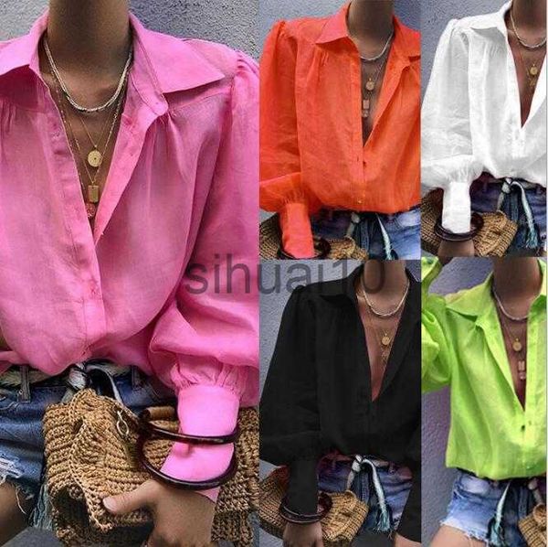 women's blouses shirts new european and american loose long-sleeved suit collar shirt ladies casual slim blouse j230621, White
women's blouses shirts new european and american loose long-sleeved suit collar shirt ladies casual slim blouse j230621, White