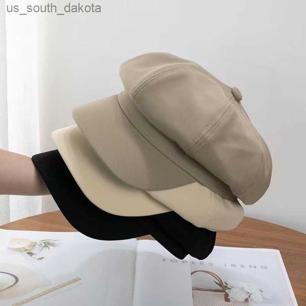 four seasons retro solid color british women versatile short brim beret new fashion sunscreen travel dome thin octagonal hat l230523, Blue;gray
four seasons retro solid color british women versatile short brim beret new fashion sunscreen travel dome thin octagonal hat l230523, Blue;gray