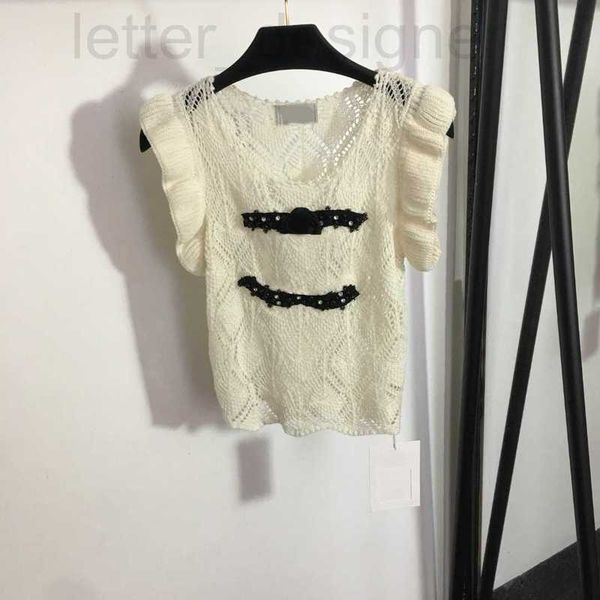 women's tanks & camis designer 23ss womens clothing tank womens vest beaded diamond-encrusted flanged hollowed out sleeveless knitted v, White
women's tanks & camis designer 23ss womens clothing tank womens vest beaded diamond-encrusted flanged hollowed out sleeveless knitted v, White