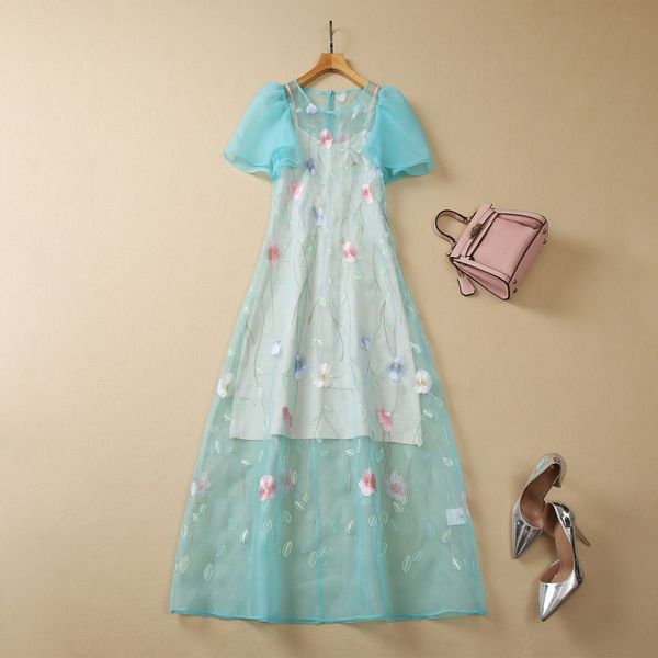 european and american women's clothes 2023 summer new short-sleeved puffed sleeves fashion flower embroidered blue dress xxl, Black;gray
european and american women's clothes 2023 summer new short-sleeved puffed sleeves fashion flower embroidered blue dress xxl, Black;gray