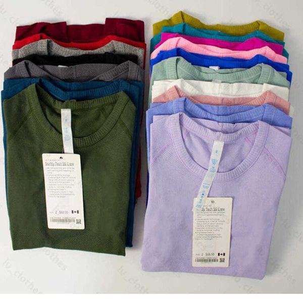 women's t-shirt yoga lulus womens sports t shirts wear swiftlys tech 1.0 2.0 ladies short-sleeved t-shirts wicking knit high elastic le, Gray
women's t-shirt yoga lulus womens sports t shirts wear swiftlys tech 1.0 2.0 ladies short-sleeved t-shirts wicking knit high elastic le, Gray