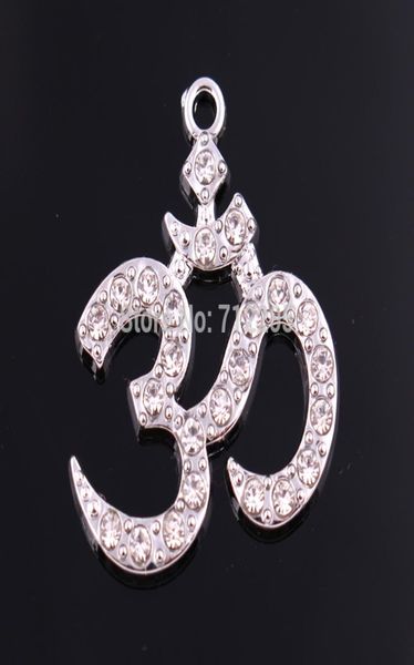 new arrival 10pcs a lot zinc studded with sparkling crystals yoga meditation yogi ohm asana large om aum pendant8759556, Silver
new arrival 10pcs a lot zinc studded with sparkling crystals yoga meditation yogi ohm asana large om aum pendant8759556, Silver