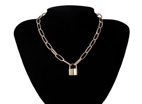 fashion punk men women lock pendant necklace layered chain on the neck choker party jewelry 2021 selling metal cool necklaces6733884, Silver
fashion punk men women lock pendant necklace layered chain on the neck choker party jewelry 2021 selling metal cool necklaces6733884, Silver