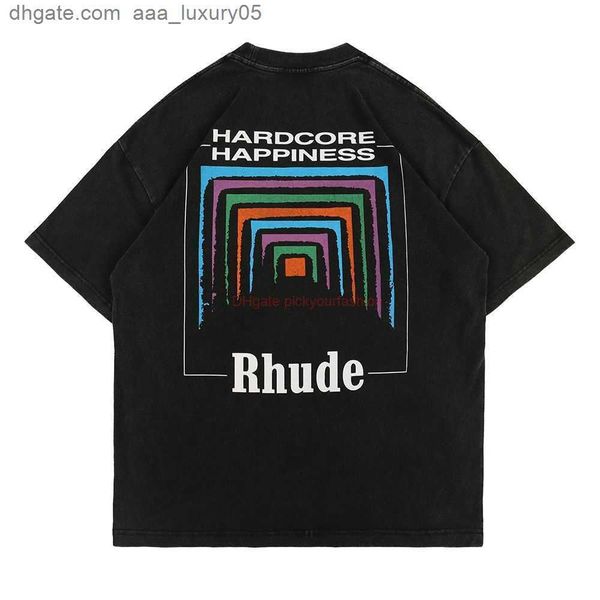 designer fashion clothing tees tshirt small trendy rhude seven color frame printing highquality pure cotton washed wornout loose short sleev, White;black
designer fashion clothing tees tshirt small trendy rhude seven color frame printing highquality pure cotton washed wornout loose short sleev, White;black