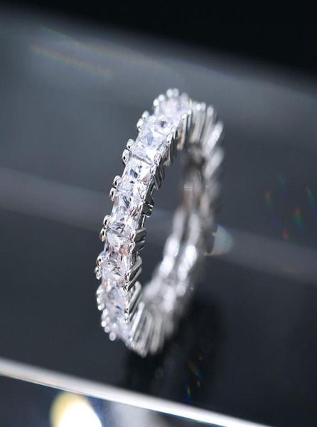 women eternity wedding band ring princess cut cubic zircon fashion female jewelry anniversary gift full circle square cz rings1868270, Silver
women eternity wedding band ring princess cut cubic zircon fashion female jewelry anniversary gift full circle square cz rings1868270, Silver