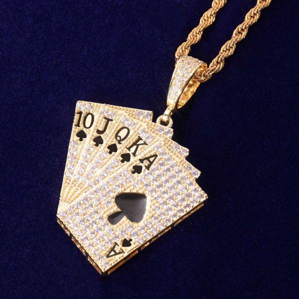 pendant necklaces poker card necklace cubic zircon men's hip hop rock jewelry 230621, Silver
pendant necklaces poker card necklace cubic zircon men's hip hop rock jewelry 230621, Silver