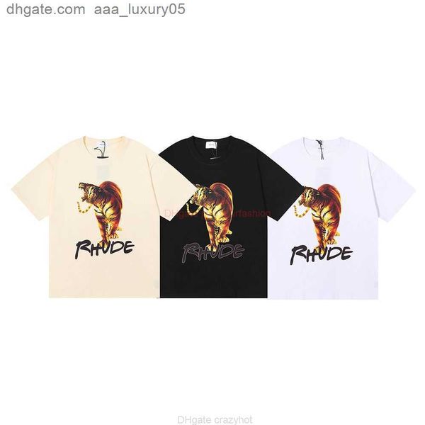 designer fashion clothing tees tshirt niche beauty trend rhude tiger hd printing high gram weight double yarn pure cotton short sleeve tshir, White;black
designer fashion clothing tees tshirt niche beauty trend rhude tiger hd printing high gram weight double yarn pure cotton short sleeve tshir, White;black