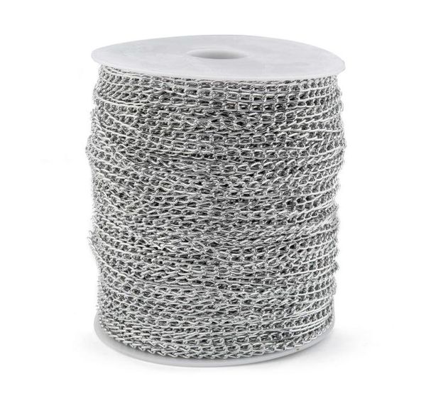 100mroll aluminum ed chains silver color plated necklace curb chains bulk for bracelets open link for diy jewelry making1638766, Blue;slivery
100mroll aluminum ed chains silver color plated necklace curb chains bulk for bracelets open link for diy jewelry making1638766, Blue;slivery