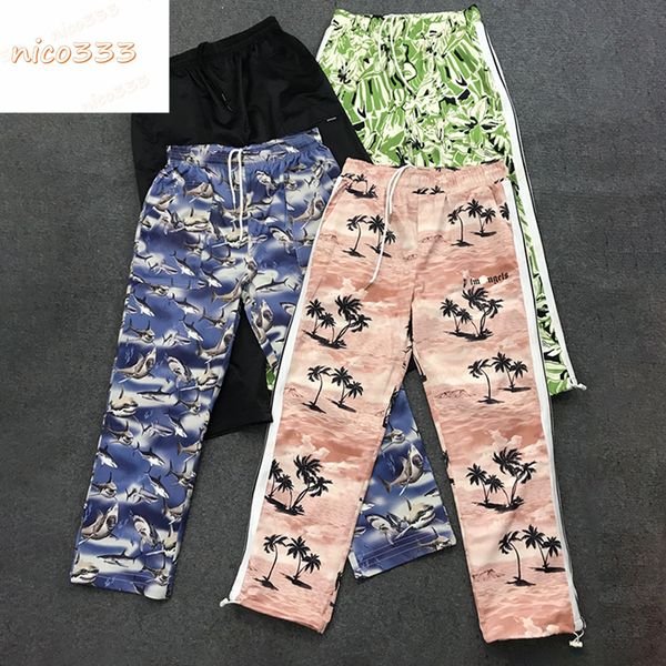 23ss shark full of printed letters coconut tree print casual pants loose straight men and women sweatpants, Black
23ss shark full of printed letters coconut tree print casual pants loose straight men and women sweatpants, Black