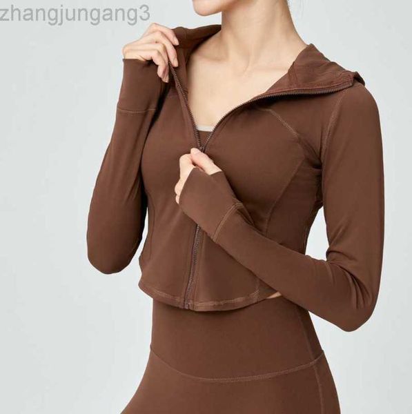 designer jacket alos yoga suit long-sleeved women's double-layer breathable hooded zippered cardigan outdoor running jacket, Black;brown
designer jacket alos yoga suit long-sleeved women's double-layer breathable hooded zippered cardigan outdoor running jacket, Black;brown