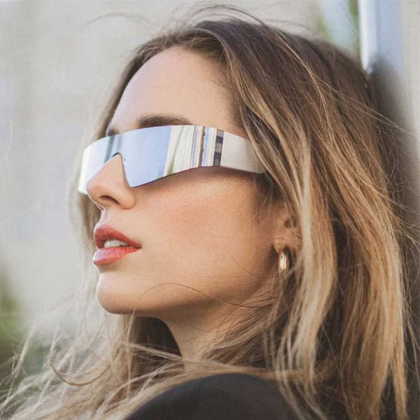 onepiece frameless futuristic y2k fashion color trend personalized sports punk sunglasses, White;black
onepiece frameless futuristic y2k fashion color trend personalized sports punk sunglasses, White;black