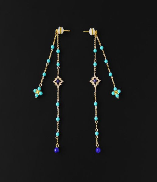 s925 sterling silver roman style simple turquoise tassel earrings chain dangle earrings fashion luxury brand monaco jewelry 2208163824779, Golden
s925 sterling silver roman style simple turquoise tassel earrings chain dangle earrings fashion luxury brand monaco jewelry 2208163824779, Golden