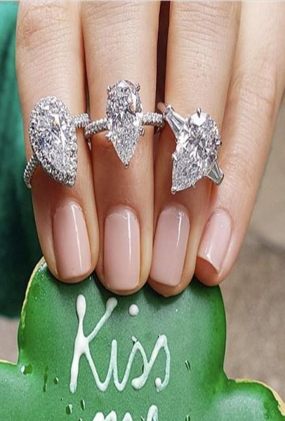 real 925 sterling silver created moissanite drop rings for women eternal engagement pear shaped cut diamond ring finger jewelry4490006, Golden;silver
real 925 sterling silver created moissanite drop rings for women eternal engagement pear shaped cut diamond ring finger jewelry4490006, Golden;silver