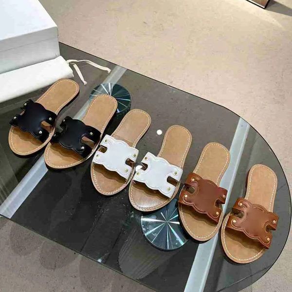 designer brand women's slippers calf leather fashion flat bottom sandals summer beach casual leather slippers black and white slider si
designer brand women's slippers calf leather fashion flat bottom sandals summer beach casual leather slippers black and white slider si