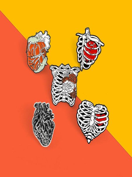 creative heart organ ribs brooches set 5pcs cartoon enamel paint badges for girls alloy lapel pin denim shirt punk cool jewelry gi7388775, Gray
creative heart organ ribs brooches set 5pcs cartoon enamel paint badges for girls alloy lapel pin denim shirt punk cool jewelry gi7388775, Gray