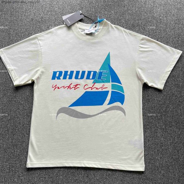 designer fashion clothing tees tshirts rhude summer blue sailing banner print trendy high street men's women's loose short sleeve, White;black
designer fashion clothing tees tshirts rhude summer blue sailing banner print trendy high street men's women's loose short sleeve, White;black