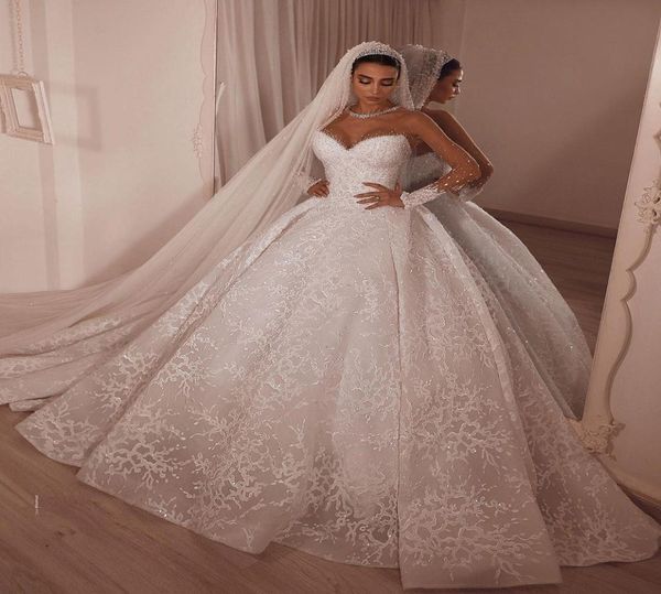 2021 arabic aso ebi lace beaded crystals wedding dresses sheer neck long sleeves bridal dresses vintage wedding gowns vestido9026079, White
2021 arabic aso ebi lace beaded crystals wedding dresses sheer neck long sleeves bridal dresses vintage wedding gowns vestido9026079, White
