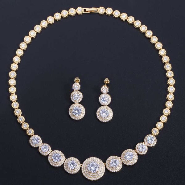 t0132 bridal high-grade micro inlaid zircon necklace earrings two-piece set of noble wedding banquet jewelry, Black
t0132 bridal high-grade micro inlaid zircon necklace earrings two-piece set of noble wedding banquet jewelry, Black