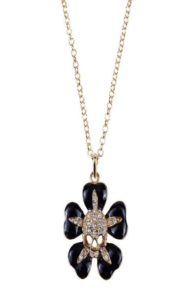 black small flower inlaid with gold skull saturn necklace lacquered skull flower necklace1950350, Silver
black small flower inlaid with gold skull saturn necklace lacquered skull flower necklace1950350, Silver