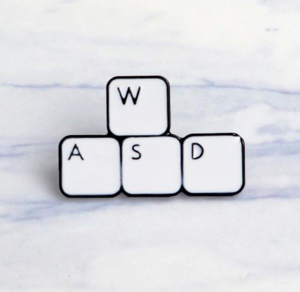 keyboard w a s d special cartoon brooch creative lapel denim enamel badge gift box pins7356684, Gray
keyboard w a s d special cartoon brooch creative lapel denim enamel badge gift box pins7356684, Gray