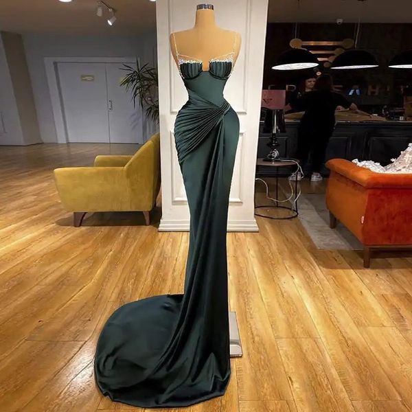 navy green prom dresses long 2023 beaded crystal spaghetti straps pleated new satin evening gown formal party dress vestidos de fiesta, Black;red
navy green prom dresses long 2023 beaded crystal spaghetti straps pleated new satin evening gown formal party dress vestidos de fiesta, Black;red