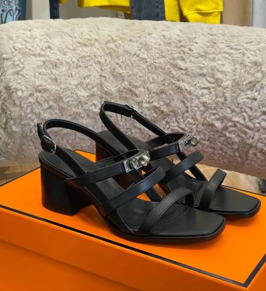 luxury sandal women block heeled calfskin leather eve 60mm sandals comfort high heels kelly and strap classic style with box size 35-42, Black
luxury sandal women block heeled calfskin leather eve 60mm sandals comfort high heels kelly and strap classic style with box size 35-42, Black