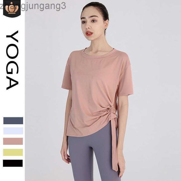 desginer alo yoga t shirt alosummer women's loose relaxed drawstring short sleeve versatile breathable quick drying suit, White
desginer alo yoga t shirt alosummer women's loose relaxed drawstring short sleeve versatile breathable quick drying suit, White