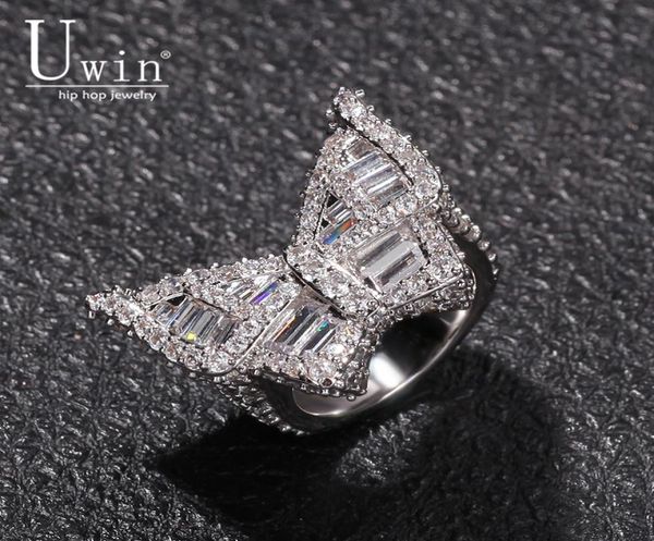 uwin butterfly cz rings micro paved full bling iced out cubic zircon luxury fashion hiphop jewelry gift 2103103143493, Silver
uwin butterfly cz rings micro paved full bling iced out cubic zircon luxury fashion hiphop jewelry gift 2103103143493, Silver
