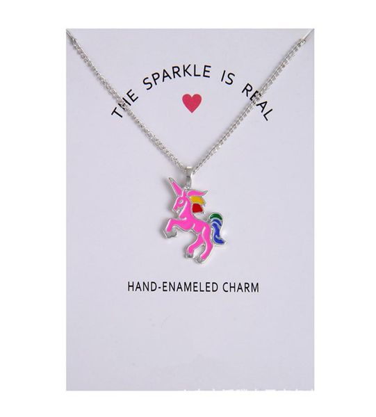 2020 fashion unicorn necklace for girls children kids enamel cartoon horse jewelry women animal pendant necklace chain with retail7205060, Silver 
2020 fashion unicorn necklace for girls children kids enamel cartoon horse jewelry women animal pendant necklace chain with retail7205060, Silver