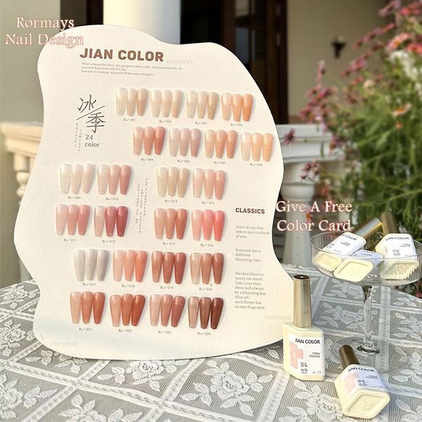 rormays 24 color gel polishing set 15ml ice transparent nude mixed gel translucent durable immersion curing uv led light nail art nail facto
rormays 24 color gel polishing set 15ml ice transparent nude mixed gel translucent durable immersion curing uv led light nail art nail facto