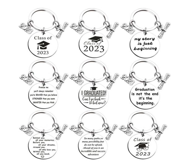 2023 stainless steel graduation keychain scroll pendant keychains fashion accessories keyring graduation gift key chain7094860, Silver
2023 stainless steel graduation keychain scroll pendant keychains fashion accessories keyring graduation gift key chain7094860, Silver