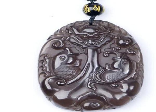 real clear ice natural obsidian carved fish dragon lucky charm pendants necklace fashion women039s jewelry3466142, Silver
real clear ice natural obsidian carved fish dragon lucky charm pendants necklace fashion women039s jewelry3466142, Silver