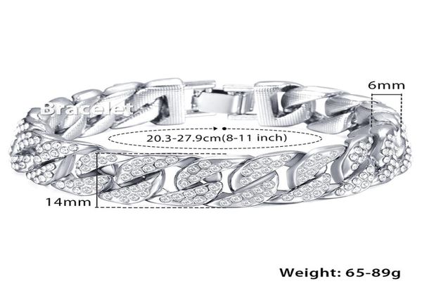 men039s bracelet hip hop miami curb cuban link chain iced out cz silver gold bracelets for male jewelry drop 14mm kgb407753488, Golden;silver
men039s bracelet hip hop miami curb cuban link chain iced out cz silver gold bracelets for male jewelry drop 14mm kgb407753488, Golden;silver