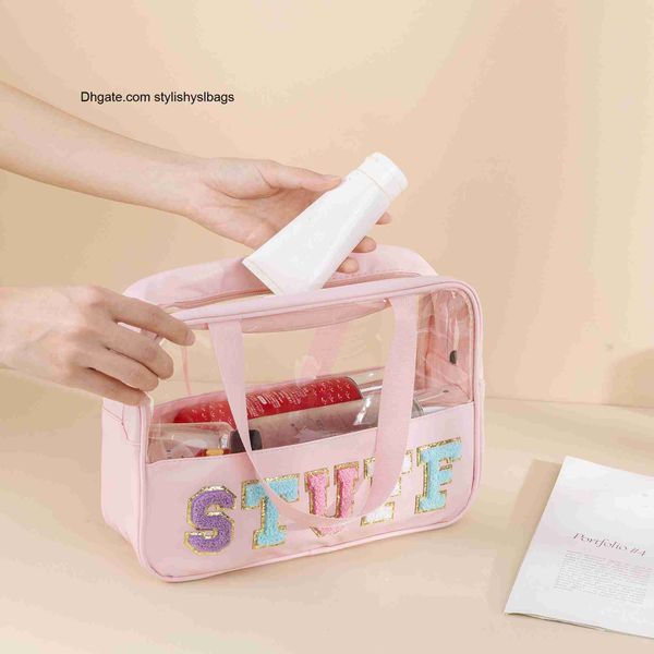 cosmetic bags cases clear preppy stuff chenille letter patches makeup cosmetic toieltry bags zipper pouch with handle
cosmetic bags cases clear preppy stuff chenille letter patches makeup cosmetic toieltry bags zipper pouch with handle