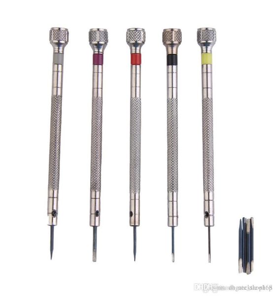 mini 5pcs silver tone screwdriver set watch repair tools kit with 5pcs cutter heads mengmeng6663158305
mini 5pcs silver tone screwdriver set watch repair tools kit with 5pcs cutter heads mengmeng6663158305