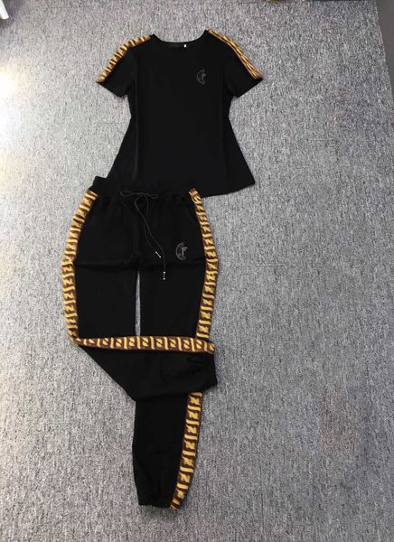 daily leisure womens two piece sets double f letter design cotton round neck short-sleeved t-shirt elastic band pockets slim pant designer p, White
daily leisure womens two piece sets double f letter design cotton round neck short-sleeved t-shirt elastic band pockets slim pant designer p, White
