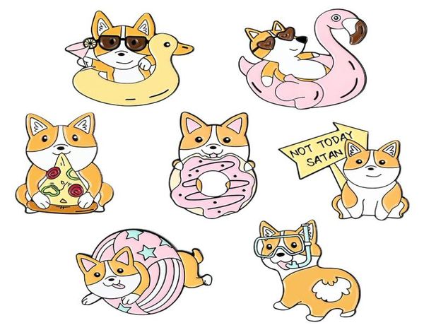 cartoon cute corgi dog brooch pins set funny animal shaped pizza alloy paint brooches for children jewelry xmas gift badge shirt p4514459, Gray
cartoon cute corgi dog brooch pins set funny animal shaped pizza alloy paint brooches for children jewelry xmas gift badge shirt p4514459, Gray