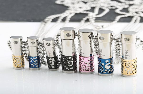 titanium steel perfume bottle pendant necklace women cylindrical aromatherapy essential oil diffuser necklaces for men fashion jew7226476, Silver
titanium steel perfume bottle pendant necklace women cylindrical aromatherapy essential oil diffuser necklaces for men fashion jew7226476, Silver